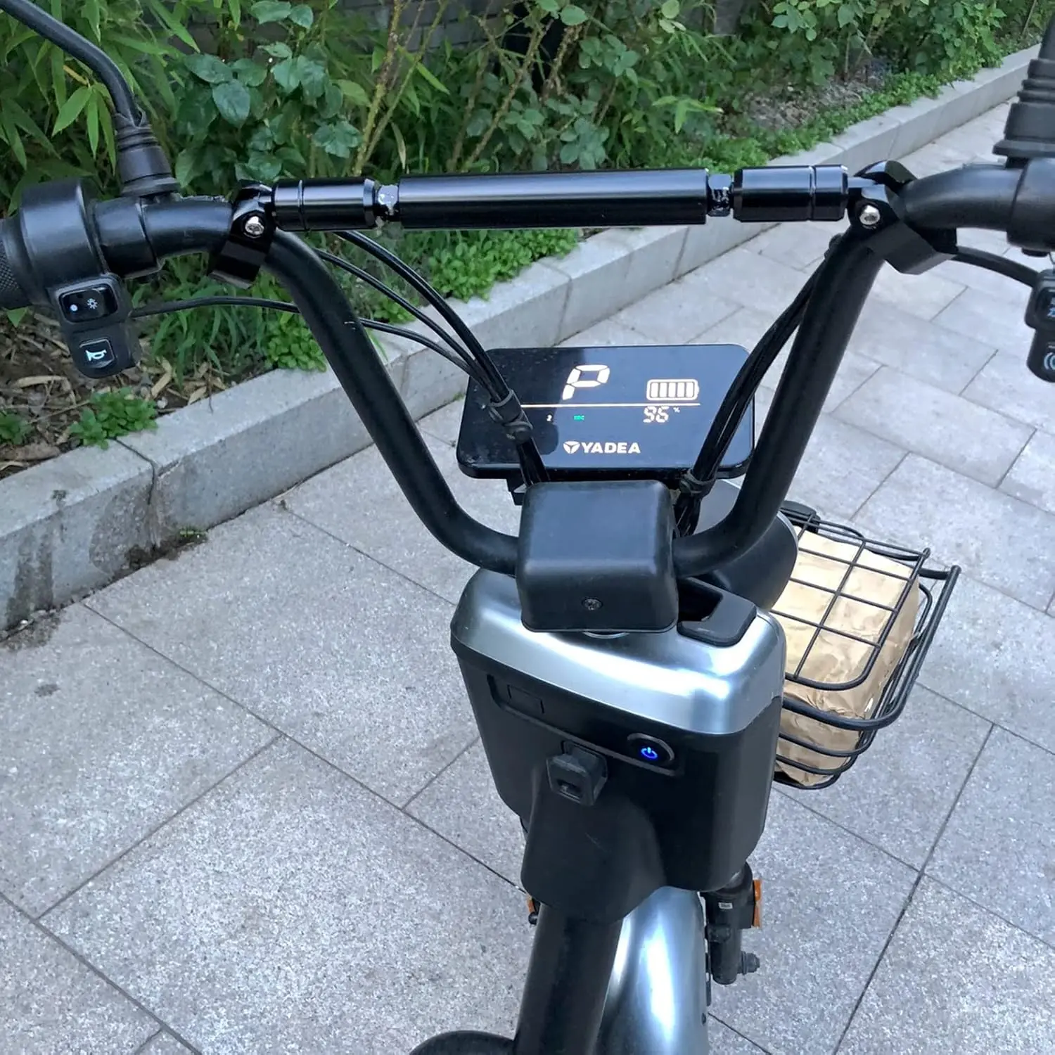 オートバイバランス、バイクハンドル22mmアルミ合金オートバイバランスハンドルバークロスバーモトクロスハンドル(グレー)