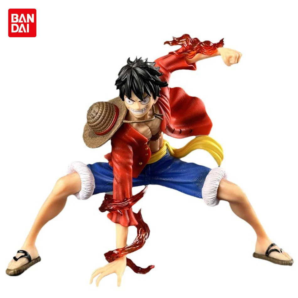 Figura de Anime de una pieza de 17cm, figura de acción de batalla cambiante de Luffy en cuclillas, modelo de PVC, colección de muñecos, juguetes, regalo para niños en Stock