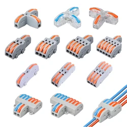 1/5/10 PCS 1 in Multiple Out Fast Wire Connectors Universal Compact Splitter Wiring Cable Connector Push-in Terminal Block