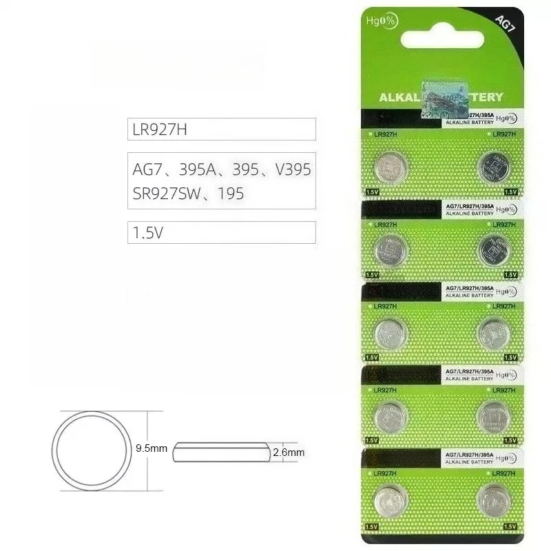 100% New Original 20PCS For Tianqiu LR927H 395 AG7 SR927SW 399 L926 Quartz Watch Button Cell Battery + Free Tools