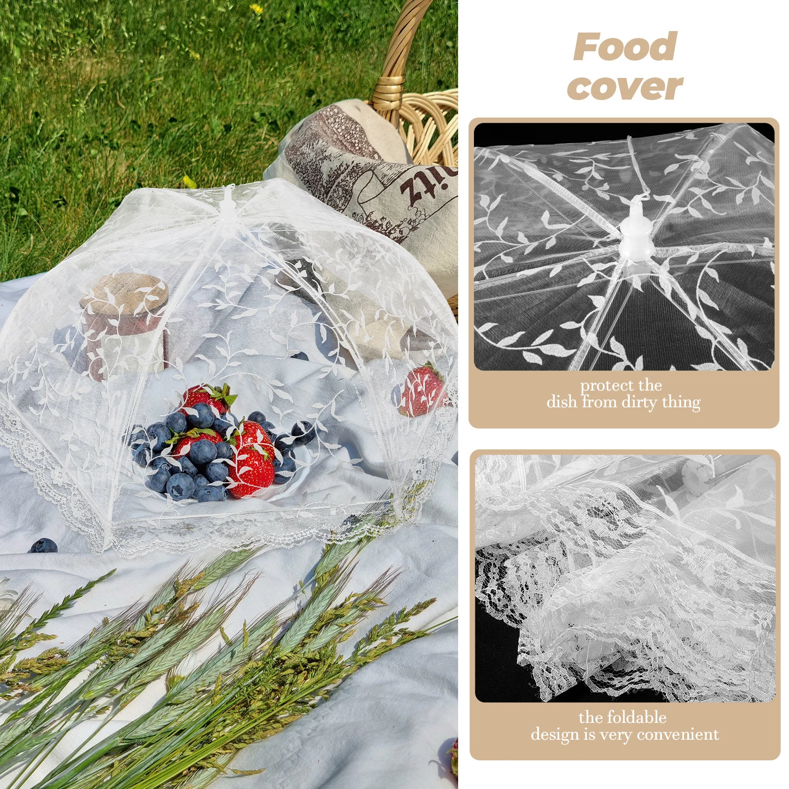 

Large Tent For Home Reusable Plastic Protector Foldable Dining Table Kitchen Protector Household Food Cover Dinner Table