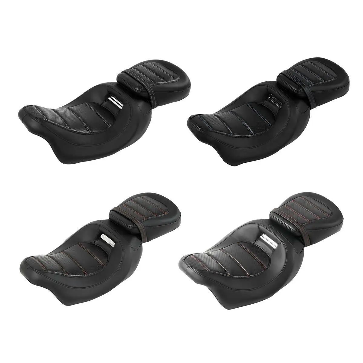 

Front and Rear Passenger Seat Pillion Compatible with 2009-2023 Touring Street Road Glide Models