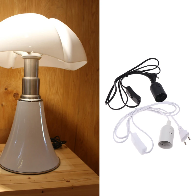 

E27 Lamp Socket with Switch - EU Plug Pendant Light Holder with ON/OFF Power Cord for Hanging LED Bulb Fixture