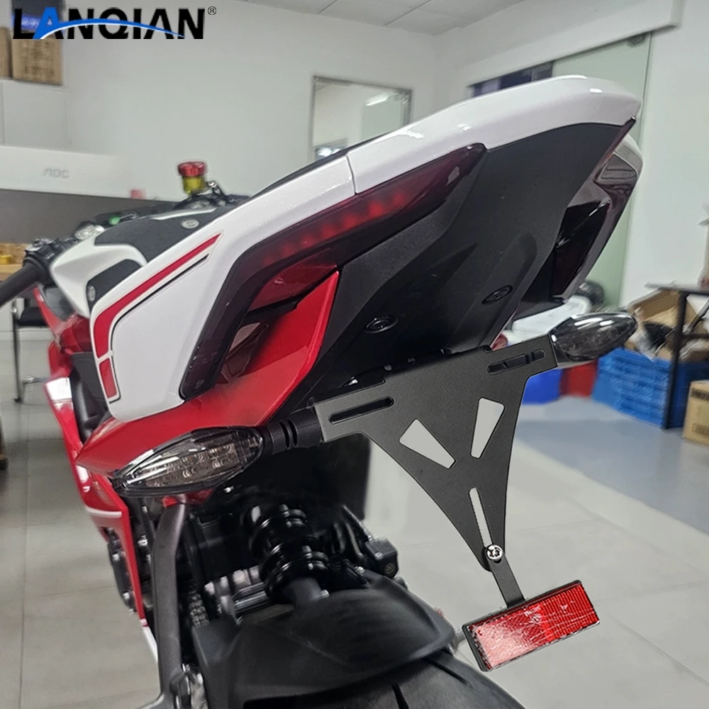 For Yamaha YZF R1 R3 R6 R15 R25 FZ6 MT07 MT-07 YZF-R1 MT 07 YZFR6 Motorcycle Fender Eliminator License Plate Holder Bracket