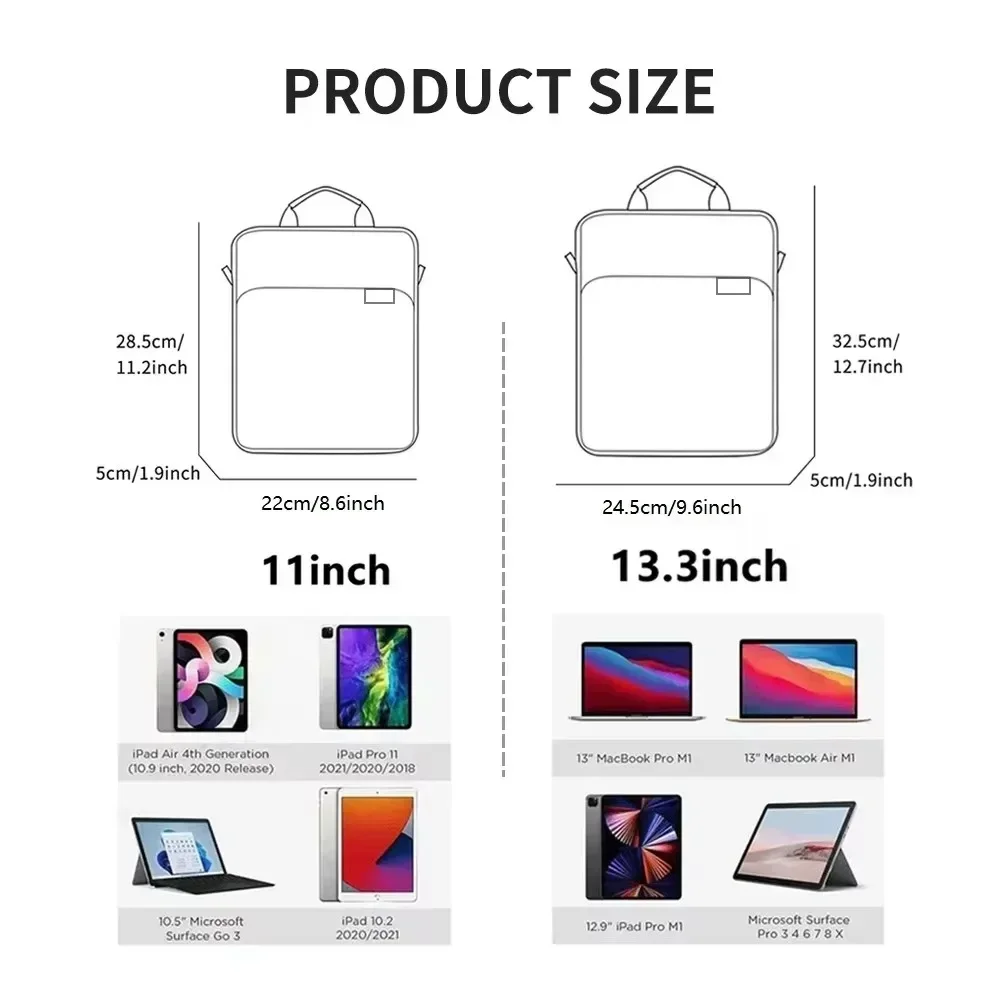 Bolsa para tablet para redmi pad 2 11 polegadas 2025 se 11 8.7 pad 7 pro 5 6 bolsa universal para laptop bolsa para redmi pad 2 acessórios
