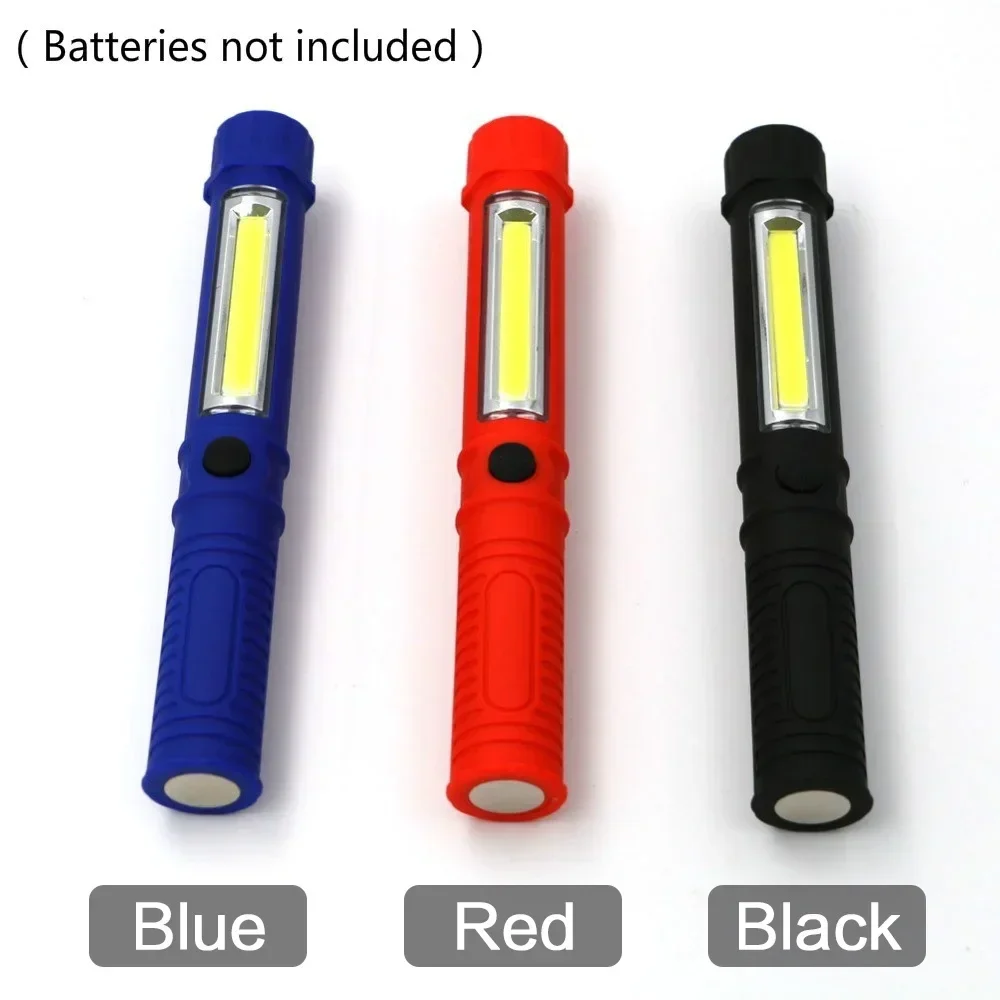 มัลติฟังก์ชั่น COB LED Mini Pen Light ทํางานไฟฉายตรวจสอบพร้อมแม่เหล็กด้านล่างและคลิปสําหรับการป้องกันตัวเอง