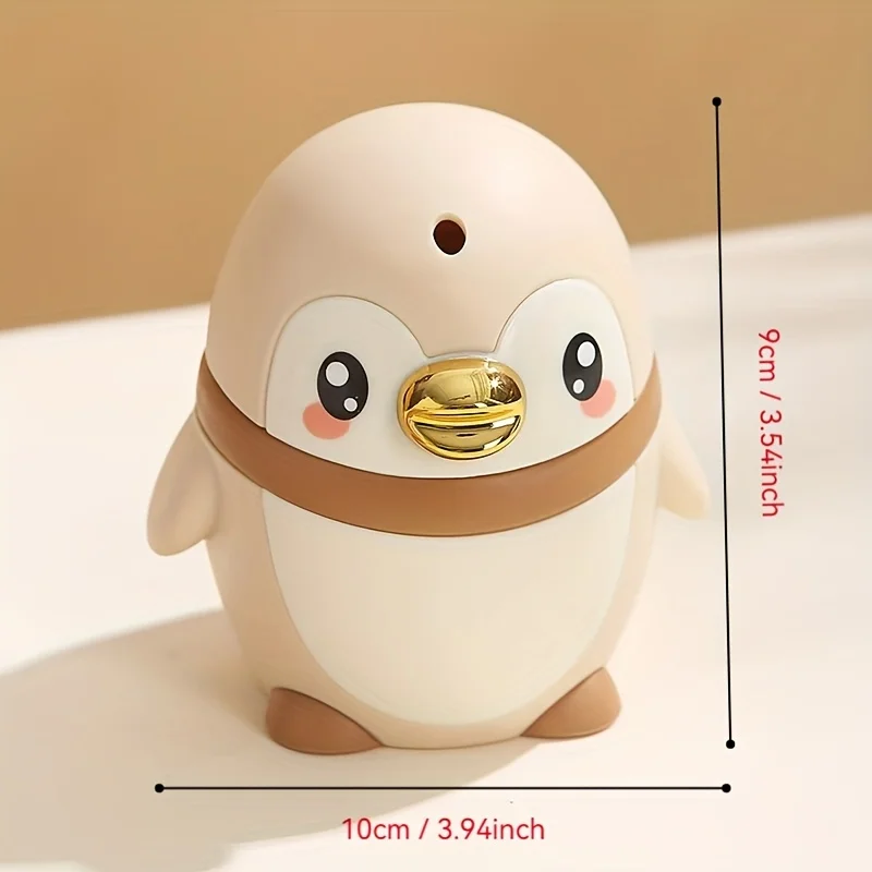 التلقائي موزع أعواد الأسنان لطيف البطريق شكل المحمولة حامل أعواد الأسنان زر واحد عملية مضحك حامل أعواد الأسنان السفر