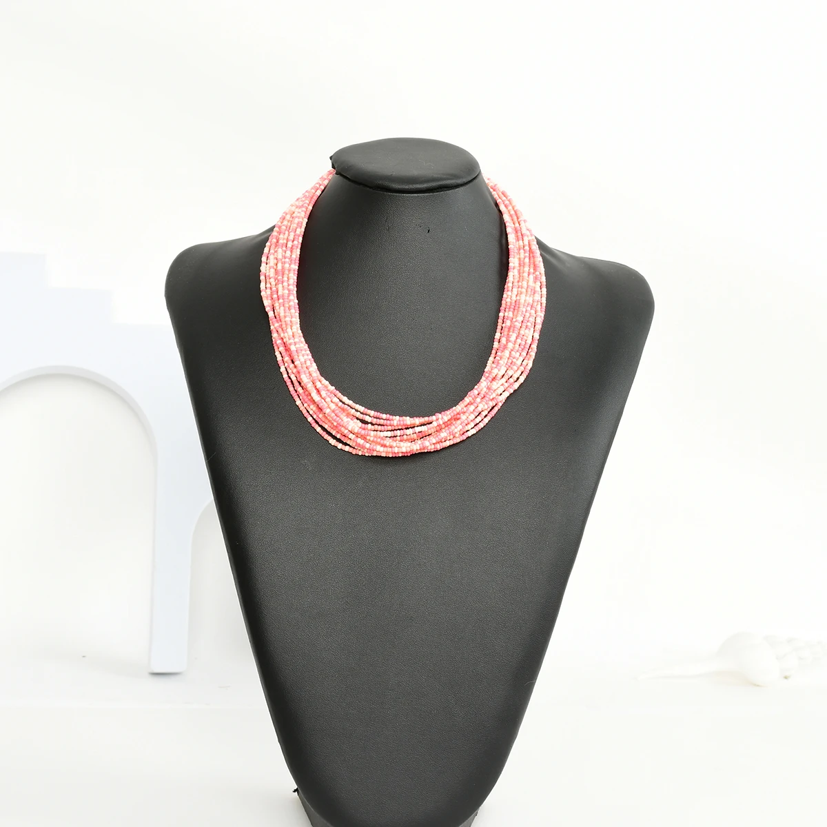 1 Bohemian jewelry Bohemian multi-layer bead necklace suitable for girls\' daily wear
