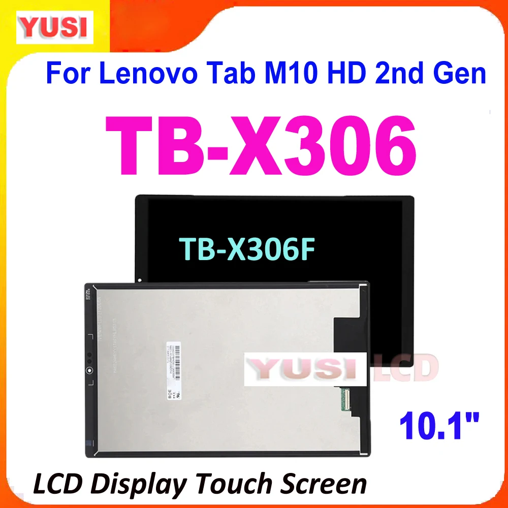

AAA + новый 10,1 "для Lenovo Tab M10 HD 2-го поколения TB-X306 TB-X306F X306 ЖК-дисплей с цифровым преобразователем сенсорного экрана в сборе для TB-X306 ЖК-дисплей