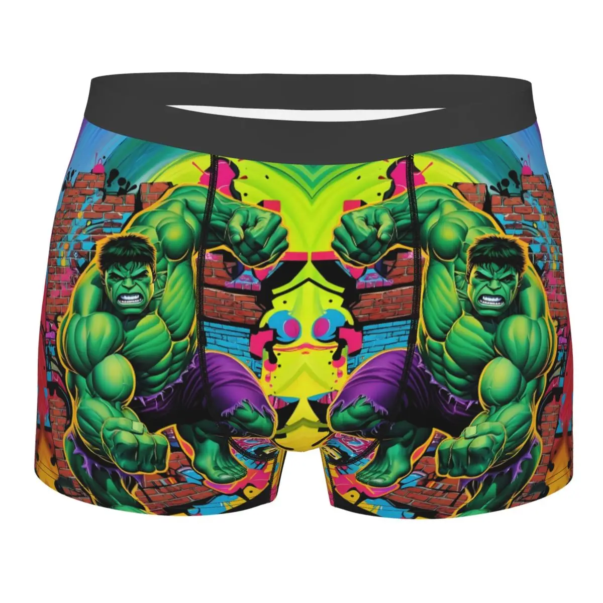 

Custom Hulk Vintage Underwear Male Printed Fashion Film Boxer Shorts Panties Briefs Soft Underpants
