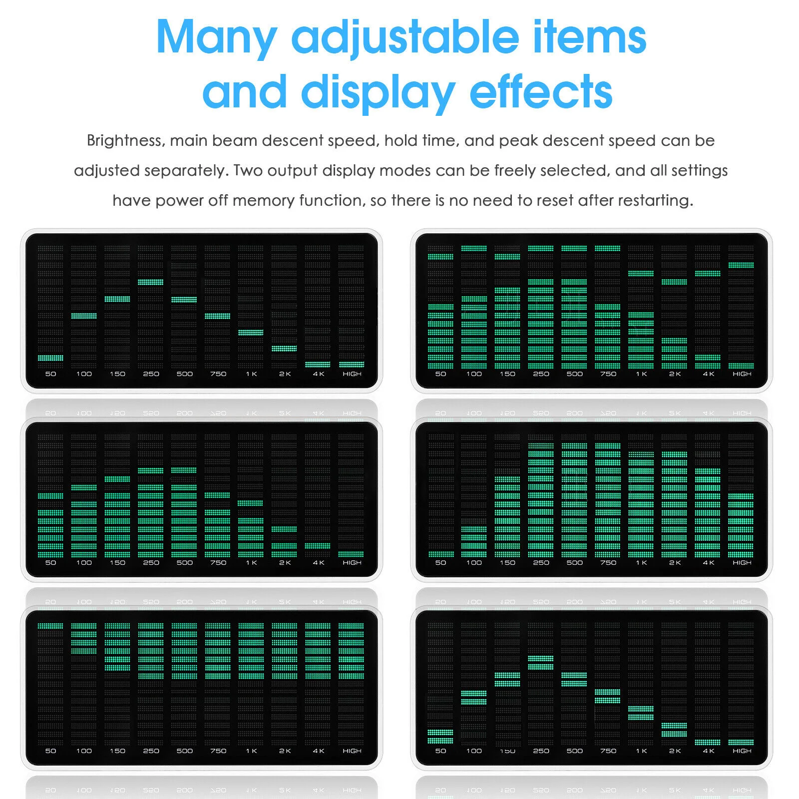 1 قطعة AK1016 محلل الطيف الصوتي LED عرض الموسيقى الطيف MIC البيك اب مستوى الصوت متر محلل الصوت عرض زخارف مكتب
