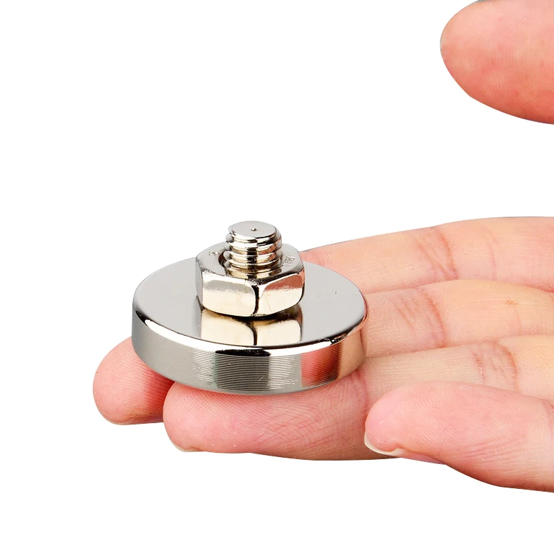 External Thread Magnet NdFeB Rare Earth M6/M8 Strong Magnetic Suction Fixture Fixture Holds Fixed Seat Salvage Magnet Imán
