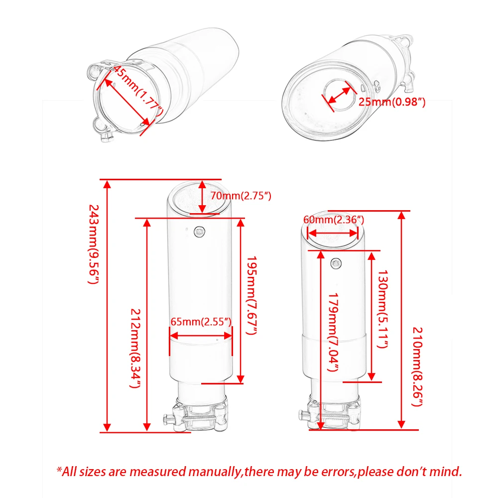 مناسب للكشاف الهندي بوبر 60 روج 20th 2015-2023 نظام عادم سهل الارتداء كاتم صوت قصير GP سهل الارتداء مع كاتم صوت قاتل DB #6