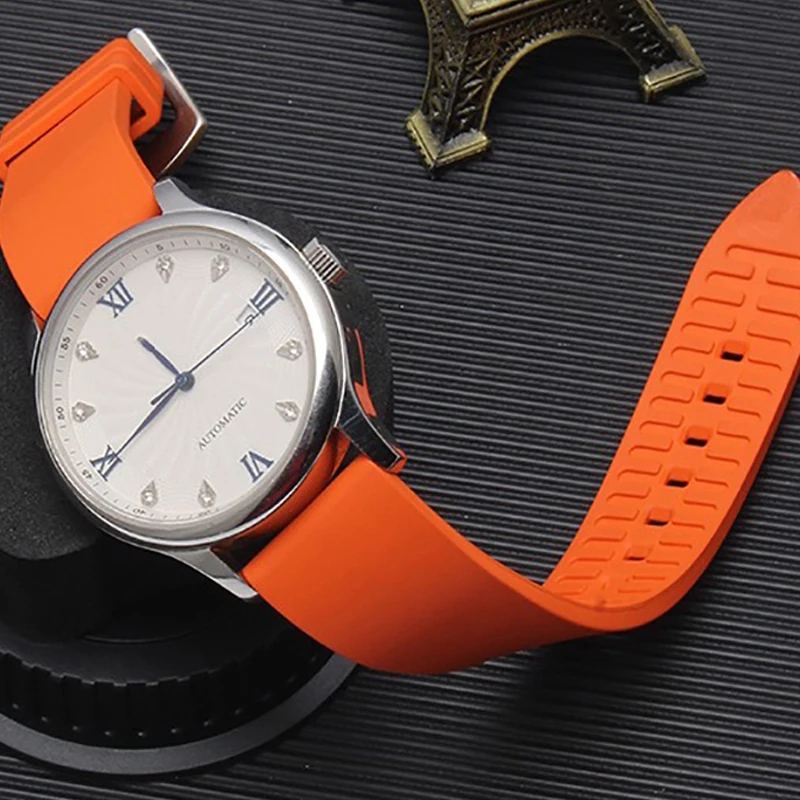 

Silicone Watch Band Watrproof Straps for Most Universal Watch 18mm 19mm 20mm 21mm 22mm 24mm Watch Accessories Rubber Bracelet