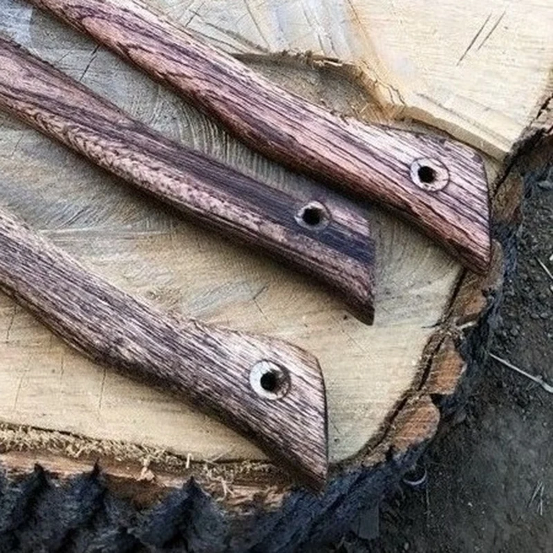 مقبض فأس خشبي الغابة في الهواء الطلق الفأس لتقوم بها بنفسك اكسسوارات الدفاع الشخصي القتالية محاور اليد عرقوب الخشب المروحية الحطب أدوات يدوية #3