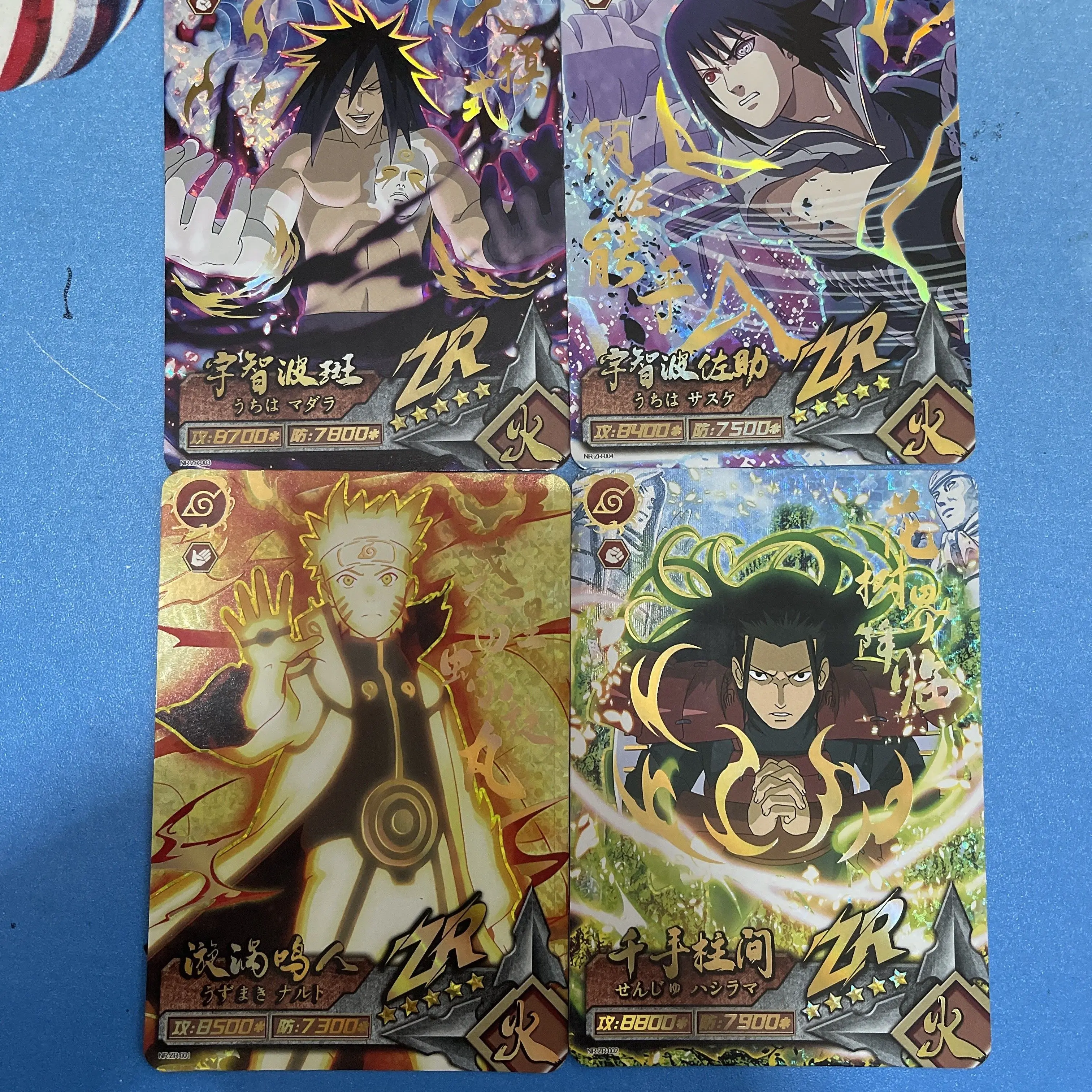 Naruto Zr CP PR Series uchiha Sasuke Senju hashirama อนิเมะตัวละคร bronzing แฟลชการ์ดการ์ตูนของเล่นของขวัญคริสต์มาส