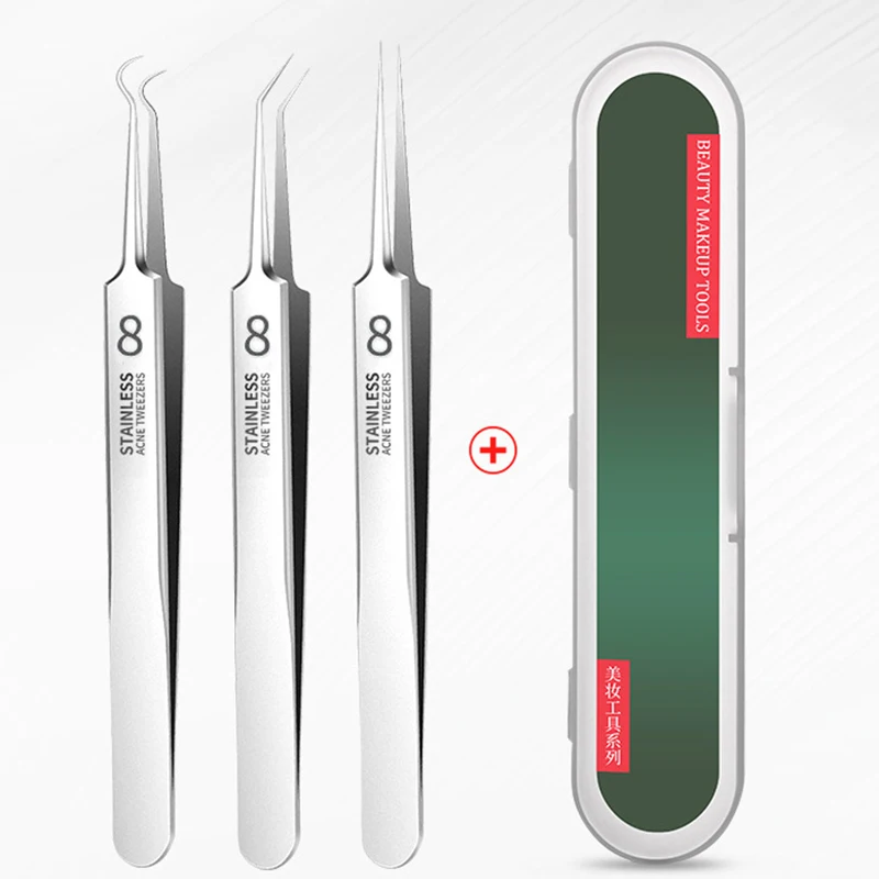 Precision Blackhead&Comedone Remover Tool-Multi-Function StainlessSteel Extractor Set for Deep Pore Cleaning,Salon&Home SkinCare