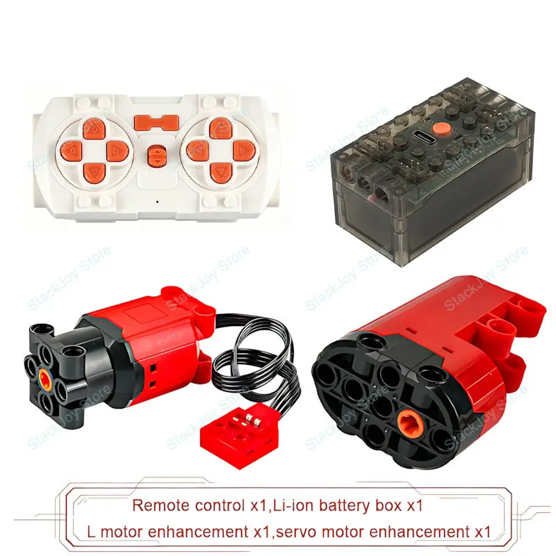 Intelligentes kabelloses Bauset, Bluetooth-Motor, APP-Geschwindigkeitsregelung für Legoeds, PF-Blöcke, wiederaufladbarer Akku im Lieferumfang enthalten