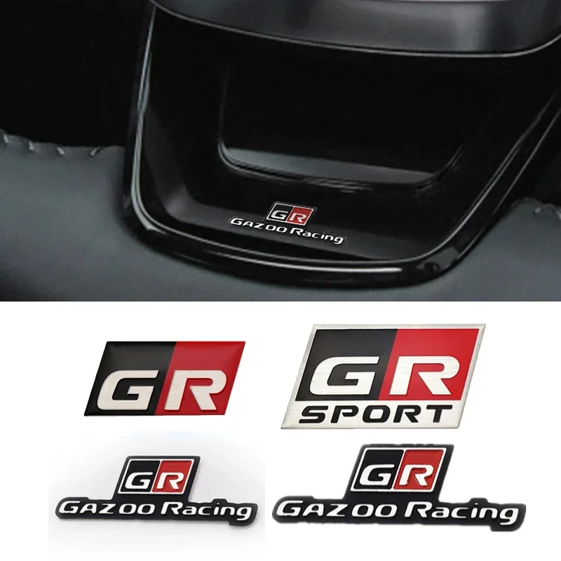 

Боковая наклейка на багажник, эмблема для Toyota GR Gazoo Racing Sport Hiace Estima Yaris Hilux Rav4 Supra Camry Crown CHR