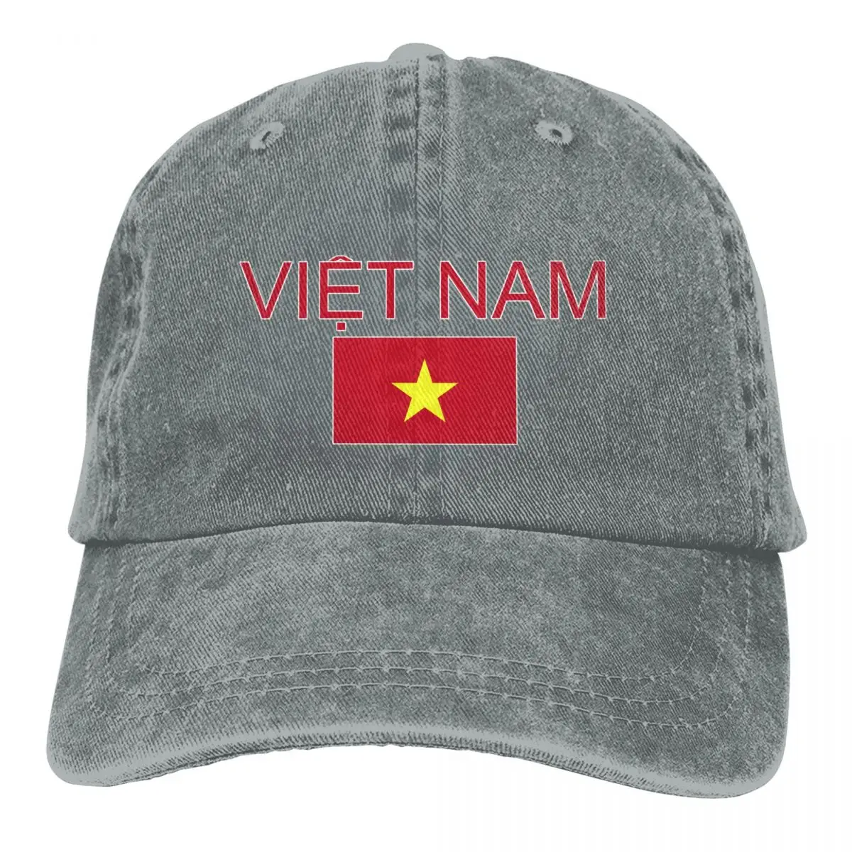 Flag of Vietnam Baseball Caps Unisex Soft Casquette Cap Fashion Denim Hat Vintage Adjustable Dad Hat