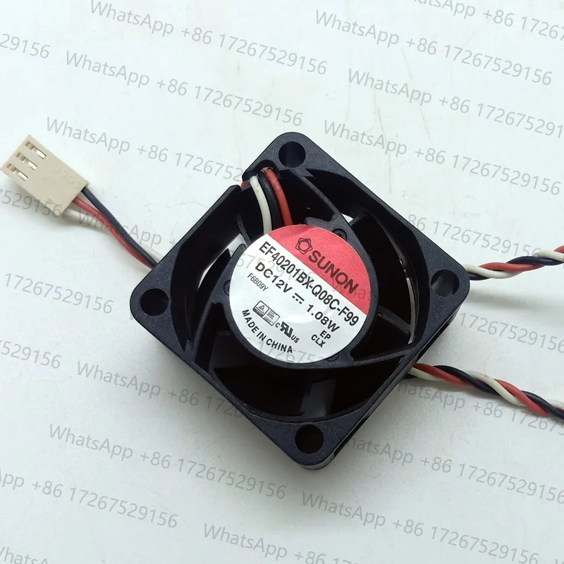 2pcs for SUNON EF40201BX-Q08C-F99 40mm 12V 3-Pin High-Speed Cooling Fan for Server, Switch, Power Supply, Network Equipment