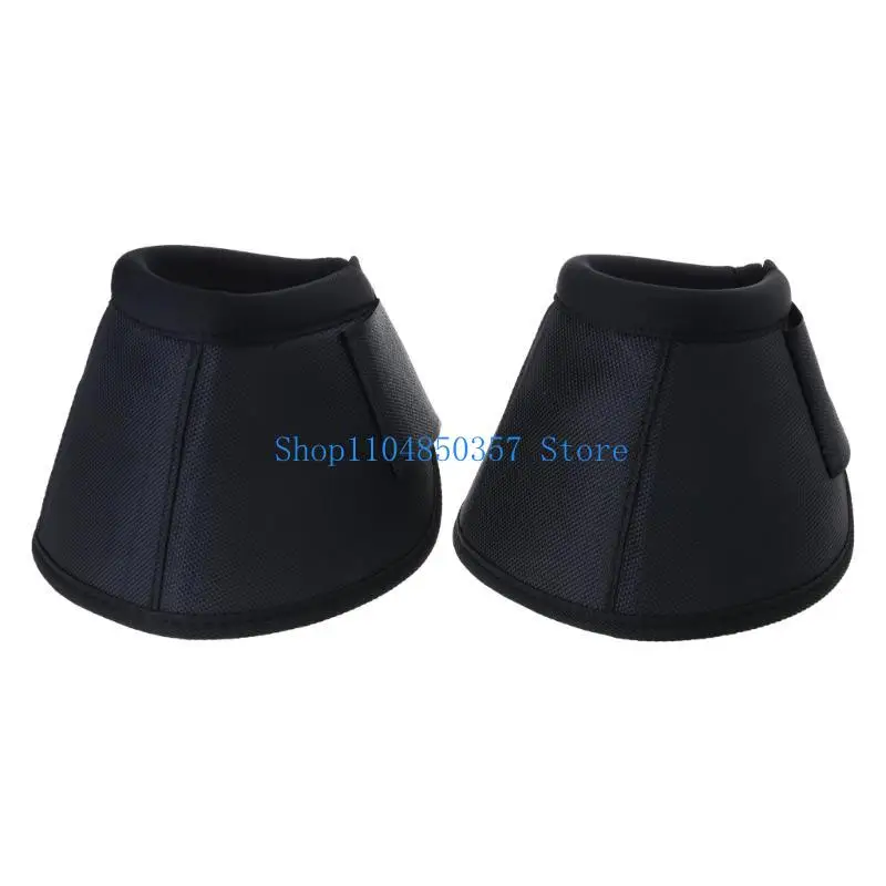 

652F Tear Resistant Horse Protective Bells Boot Horse Hoofs Boot Soft Shells Overreach Horse Boot Protective Gear