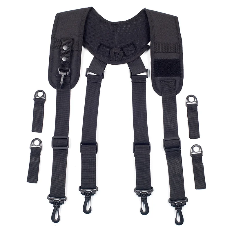 Taktische Hosenträger Outdoor Einstellbare X-typ Hosenträger Multi-funktion Taktische Duty Gürtel Ausrüstung Harness Kampf Gürtel Strape