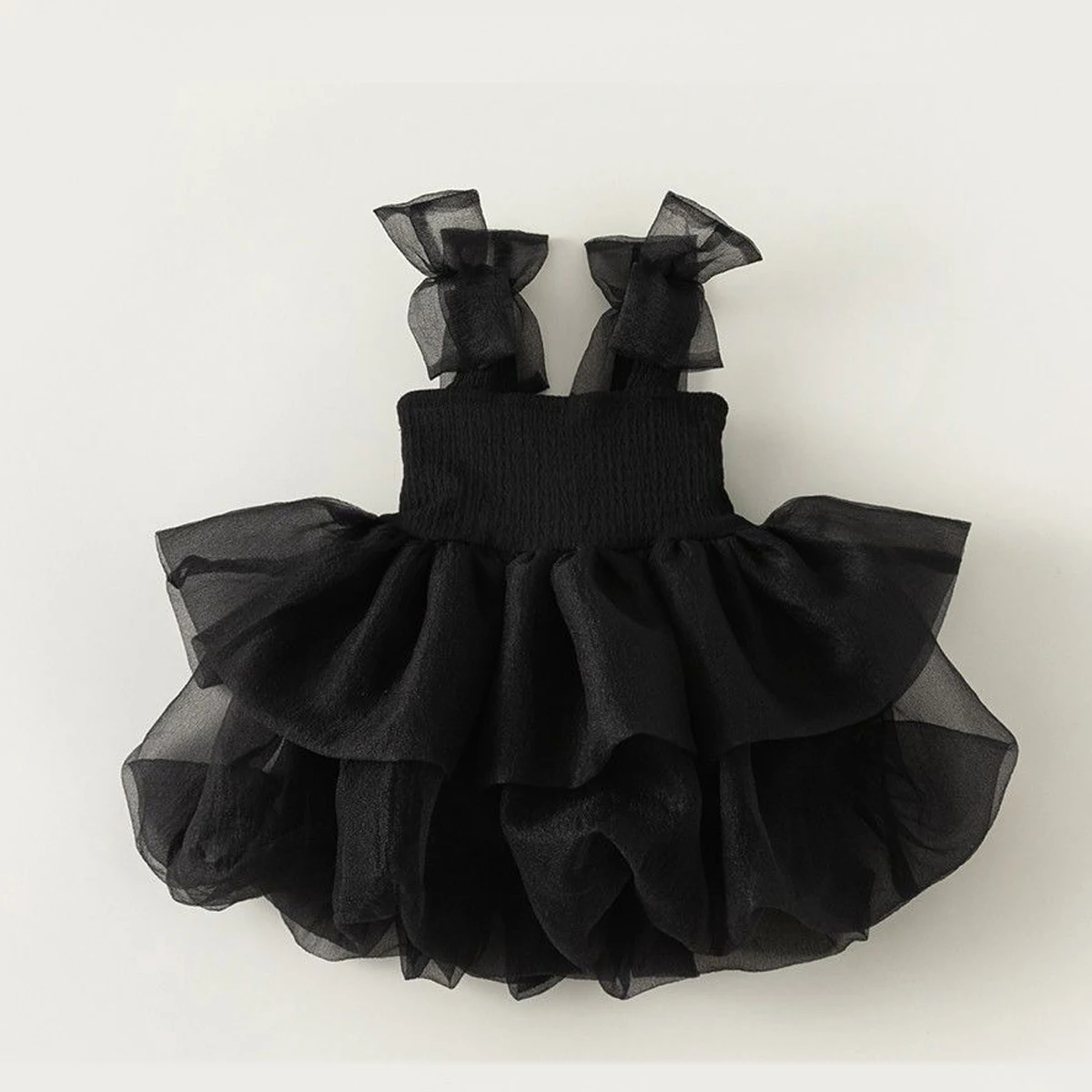 Autumn Baby Girls One Piece Black Dress+Cardigans Casual Children Clothing Infant Black Tutu Vestidos Baby First Birthday Dress