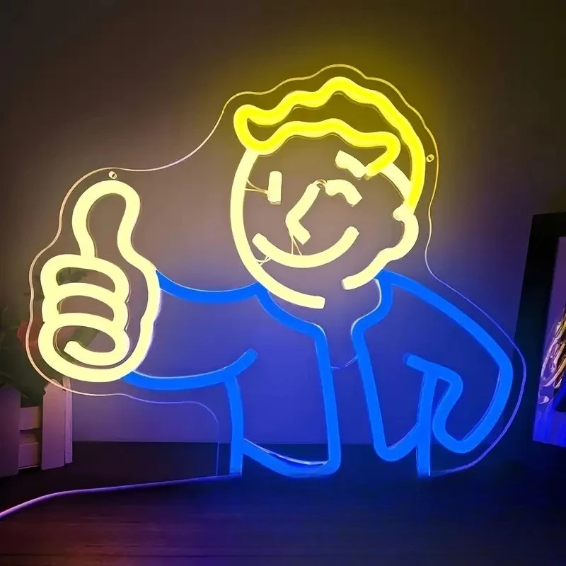 Neon sign English alphabet luminous characters