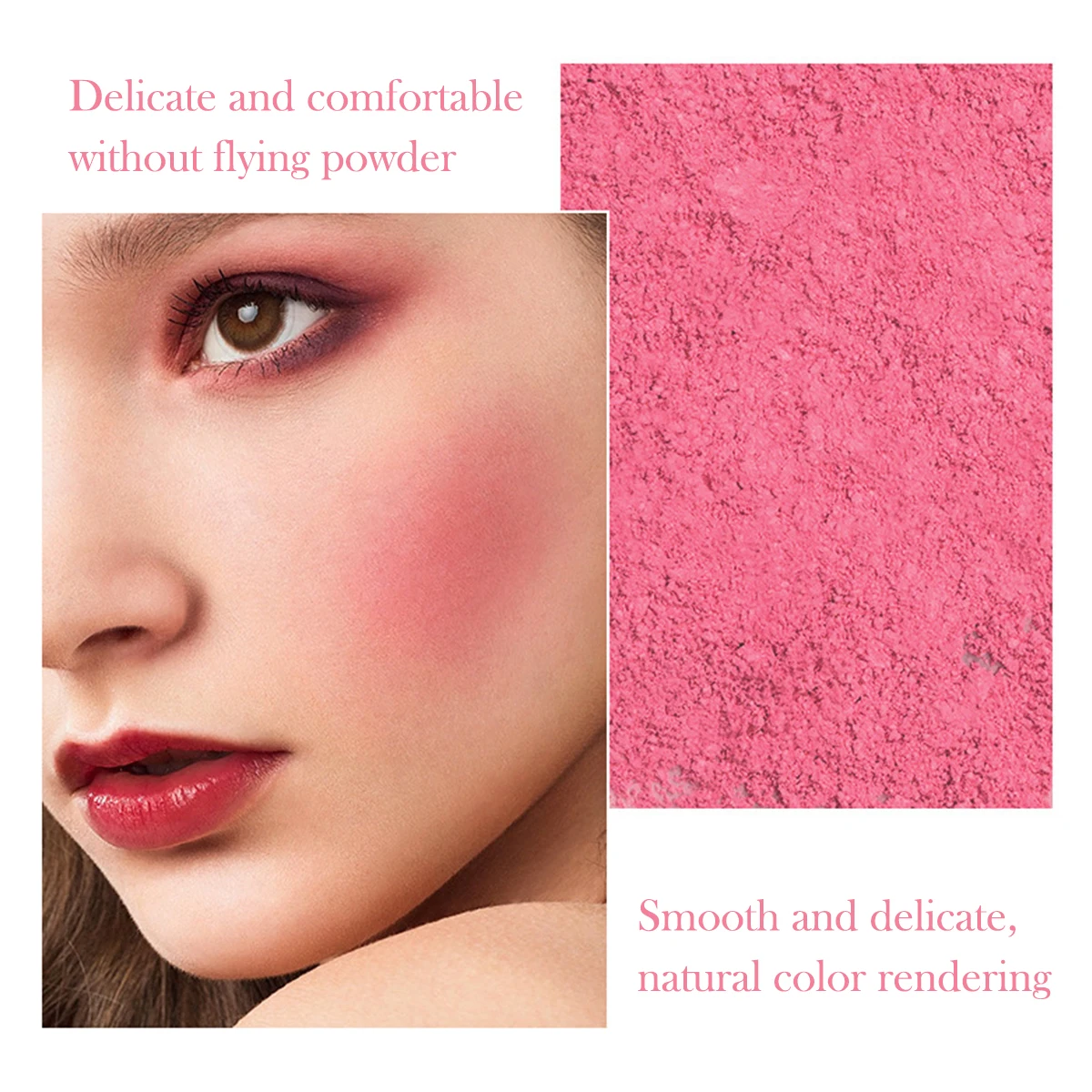 HISYI เล็กน้อย tipsy บลัชออน matte fine flash micro flash สีธรรมชาติแต่งหน้า pure desire monochrome blush plate