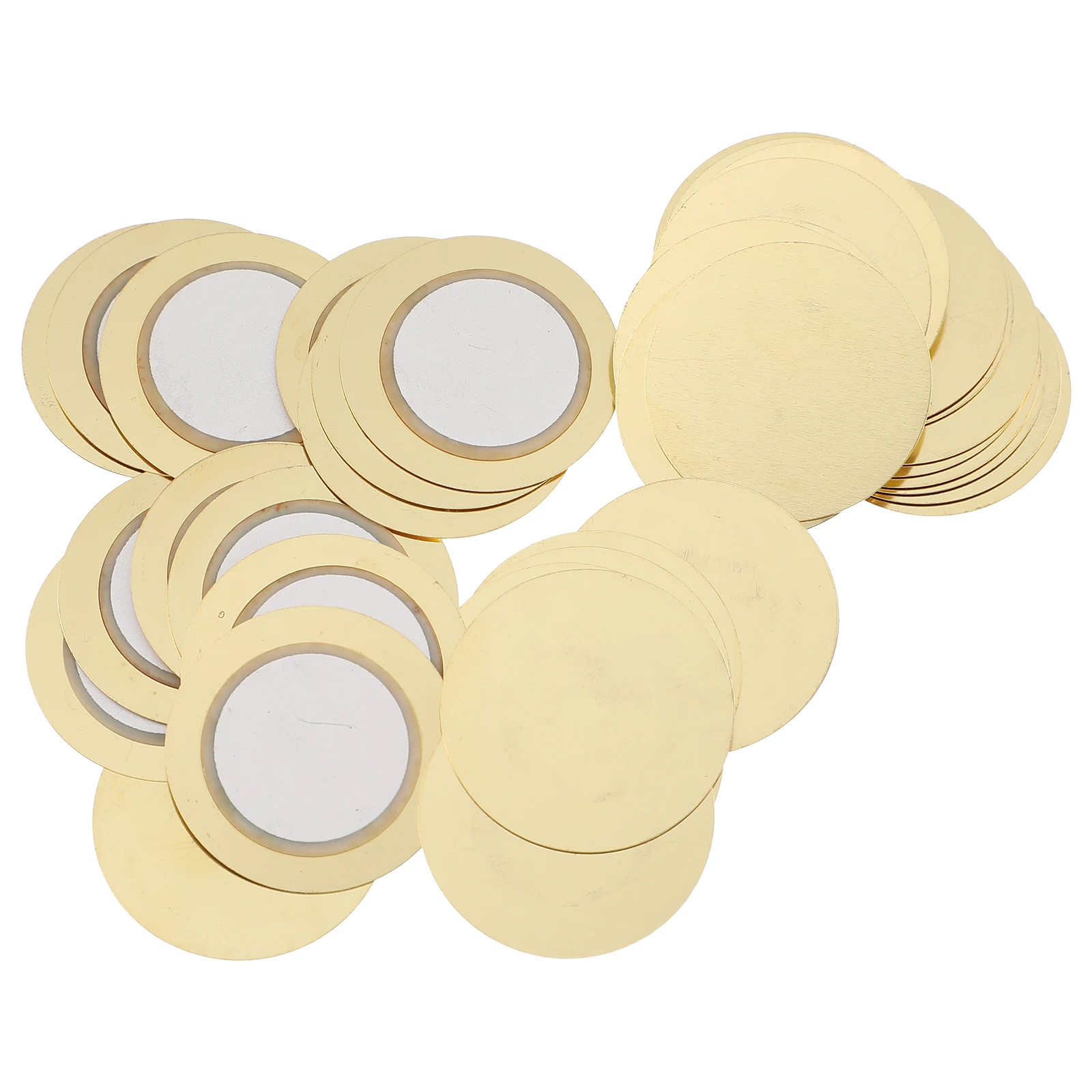 

50 Pcs Buzzers Piezo Discs Transducer Pickups Lightweight Durable High Sensitivity Guitar Accessories Acoustic Instruments