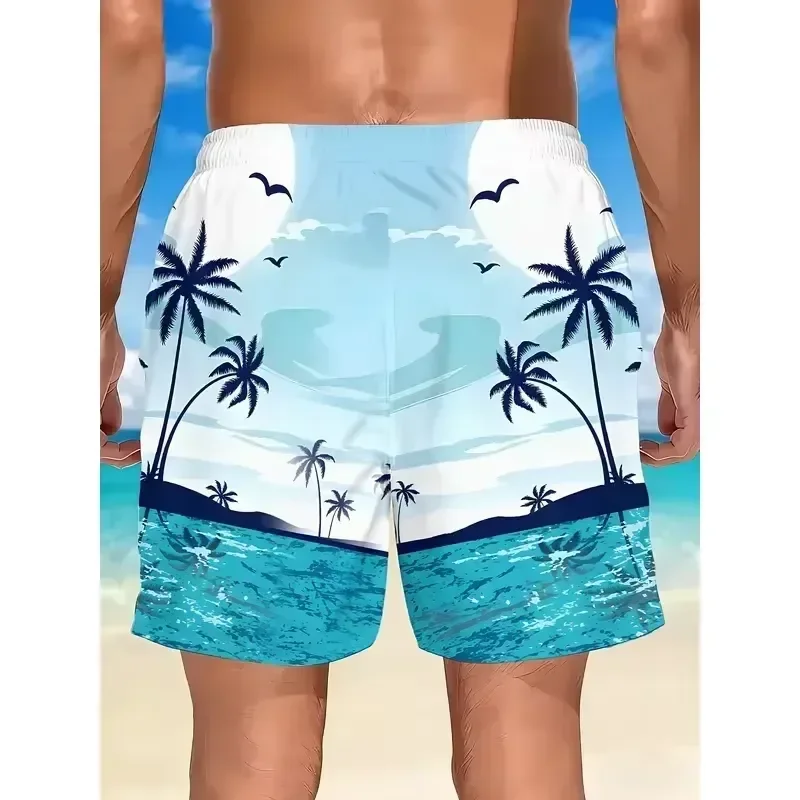 Shorts Comfortable Breathable Casual 2026 Men Quick Dry Swim Trunks Red Black Geometric 3D Print Board Shorts Beach Pool Gym