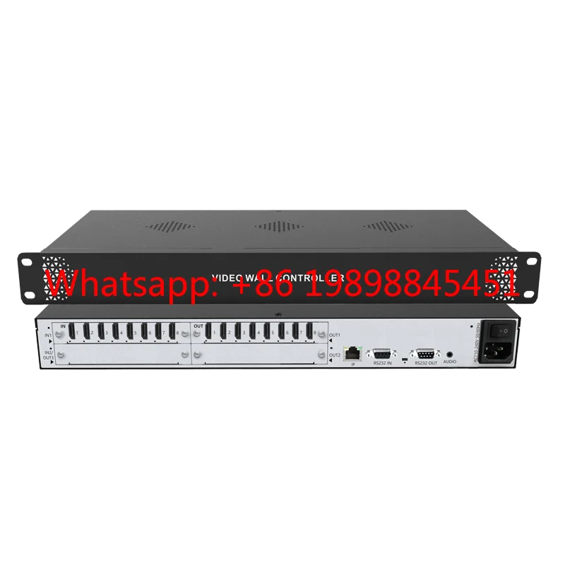 

LERGB 8×8 4K Video Wall Processor Metal Controller Separate 3.5mm Audio Port