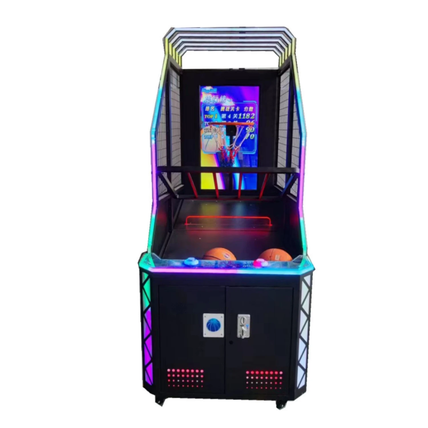 Basketball Arcade Machine Coin Operated Commercial Sports Shooting Electronic Game for Amusement Park