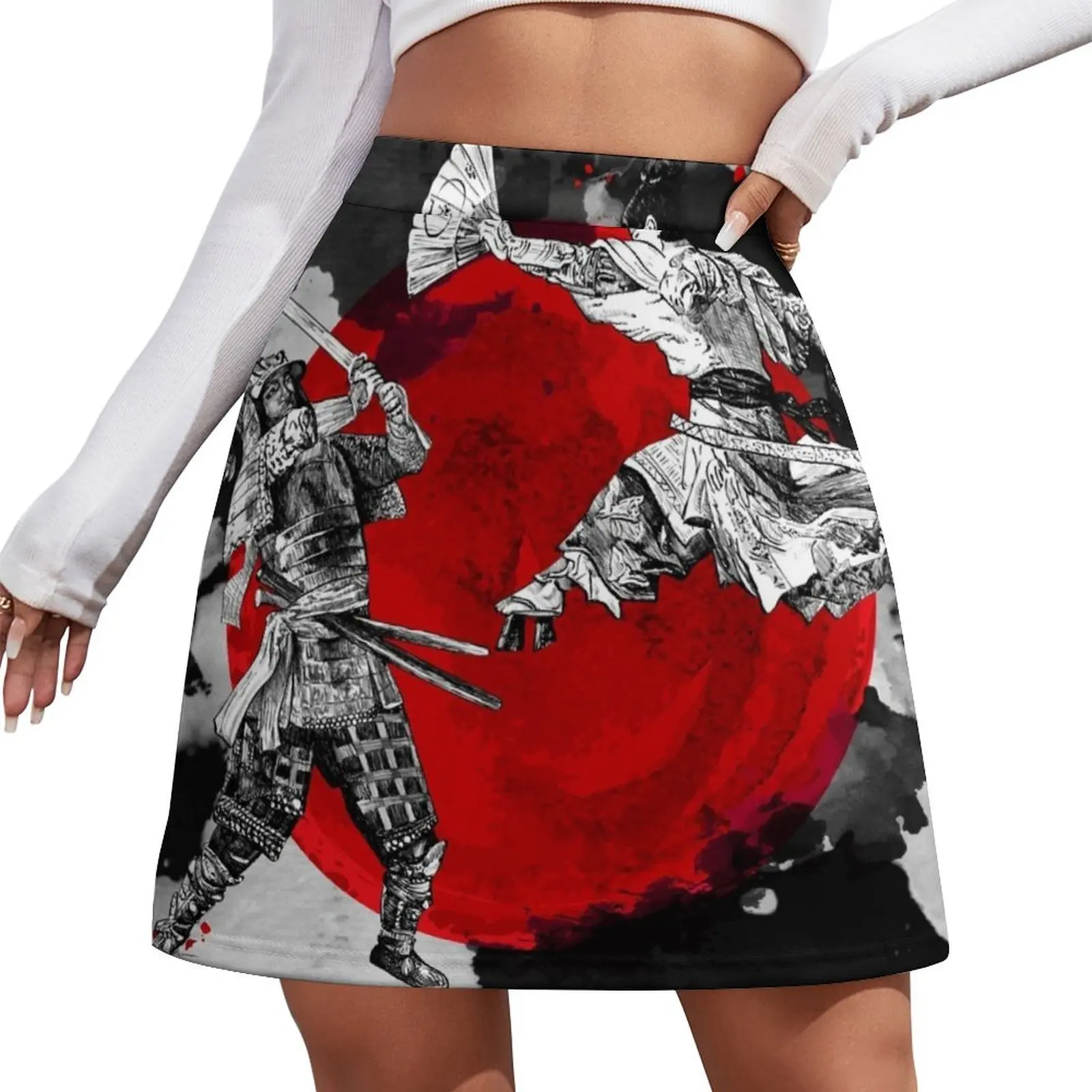 

Samurai Fighting Mini Skirt korean style women clothing girls skirt Mini Skirt