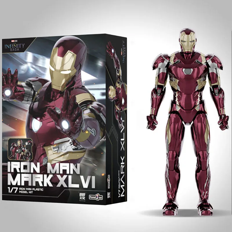 

Ironman Figure Anime Iron Man Action Figuras 26cm Manga Figurine ML Legends GK Statue Model Ornaments Toys Gift for Children