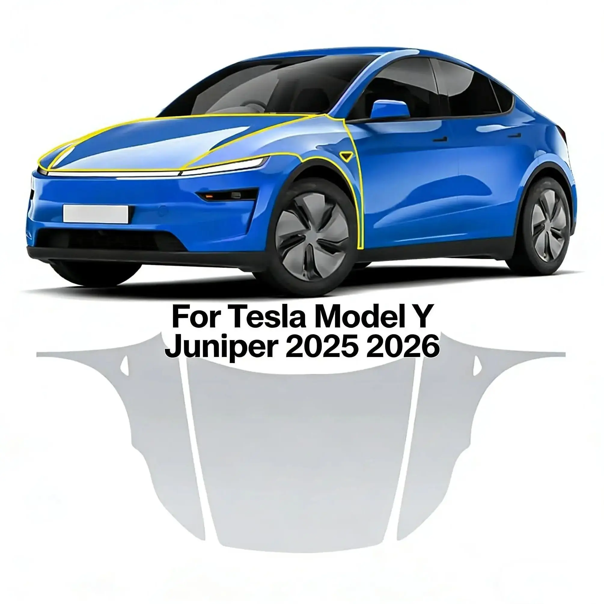 

For Tesla Model Y Juniper 2025 2026 Matte Clear Bra Pre-cut PPF TPU Paint Protection Film Self-Healing Anti-Scratch Resistant