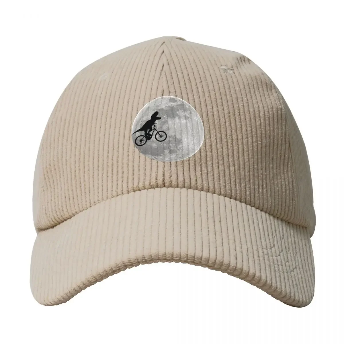 Dinosaur On The Moon Unisex Corduroy Baseball Cap