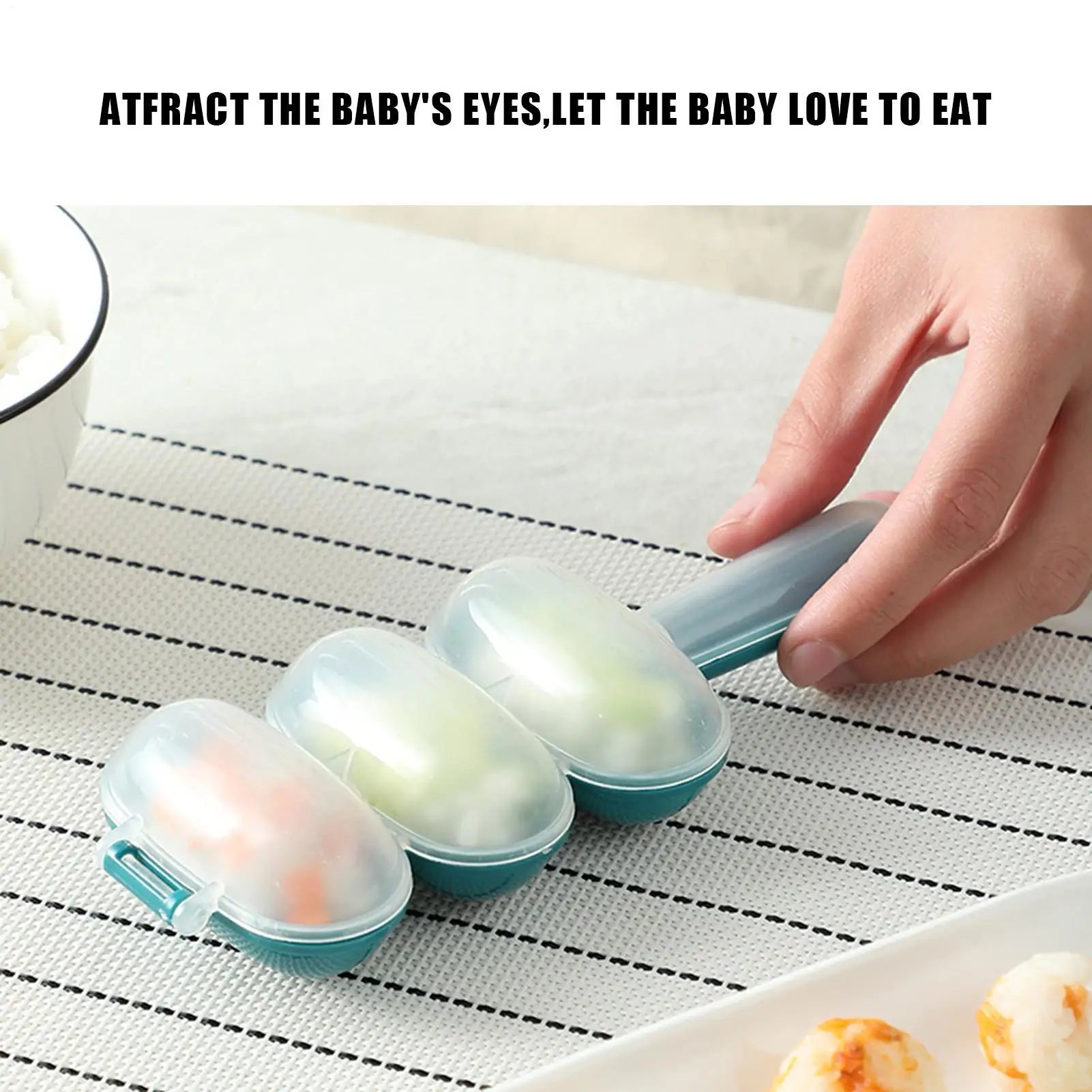 Rice Ball Mold Sushi Maker Mold Portable Kitchen Gadget Meatballs Tool for Family Gatherings Outings Travel Picnic