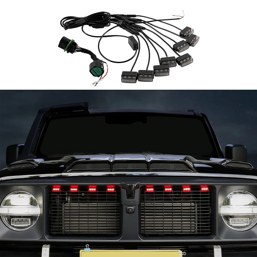 

Off-raod Car LED Grille Decorative Light With Explosive Flashing LED Atmosphere Light For Tank 2021-2024 Modiifed Accessories