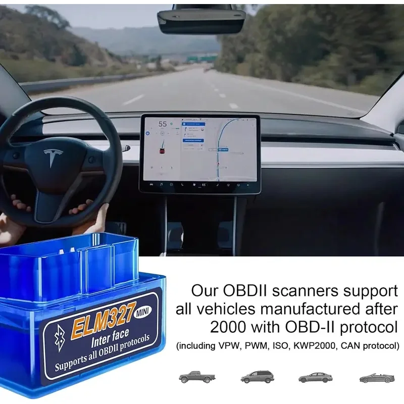 Mini Bluetooth ELM327 V2.1 V1.5 Auto OBD Scanner Code Reader Tool Car Diagnostic Tool Super ELM 327 For Android OBDII Protocols