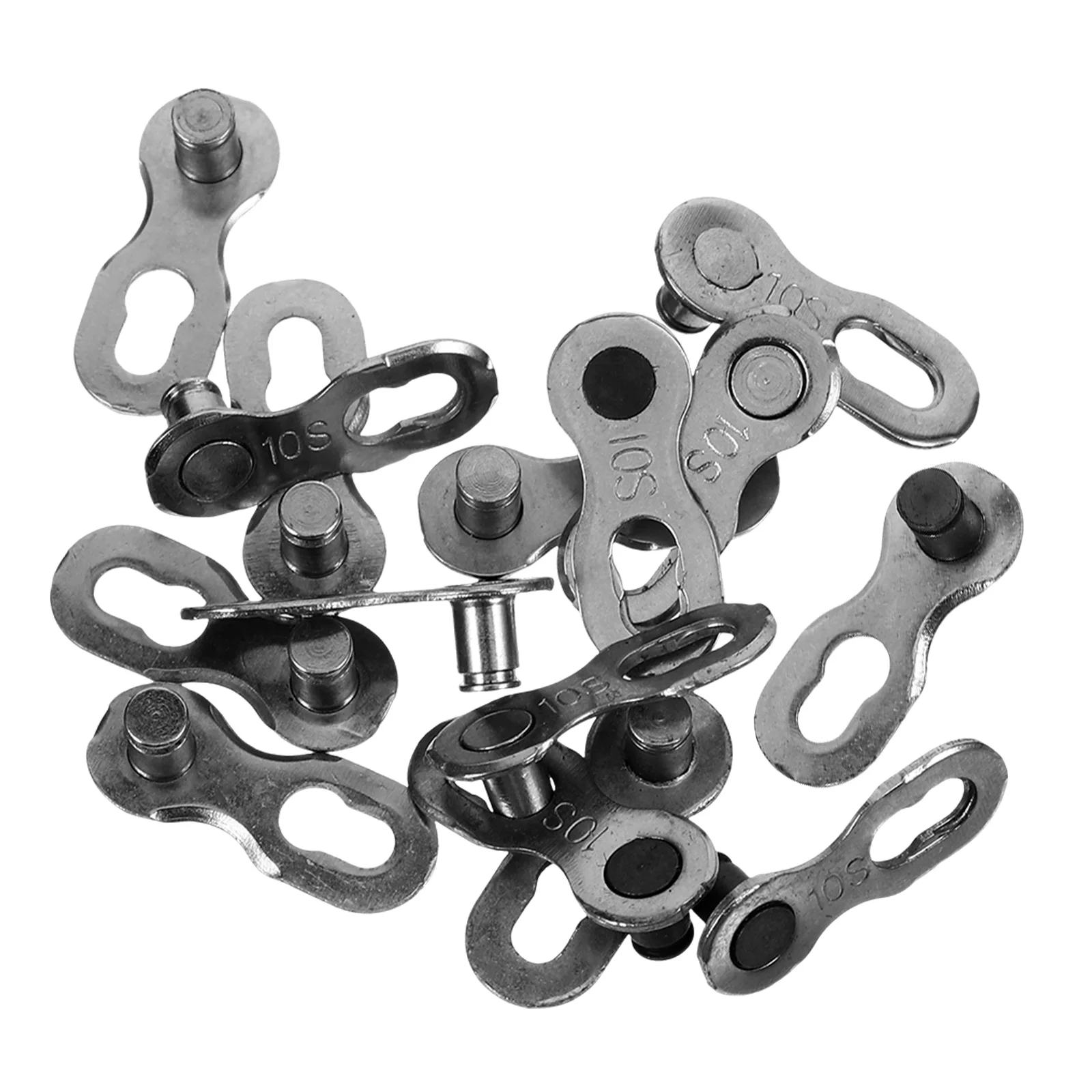 

8pcs Alloy Bike Link Buckle Connectors Replacement Chain Joints Strong Chain Buckles For Mountain Bike Atv