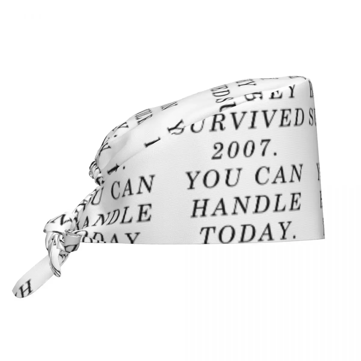 Britney Survived 2007. You Can Handle Today Scrub Hat Doctor Working Surgical Cap Unisex Adjustable Nursing Caps for Dentist