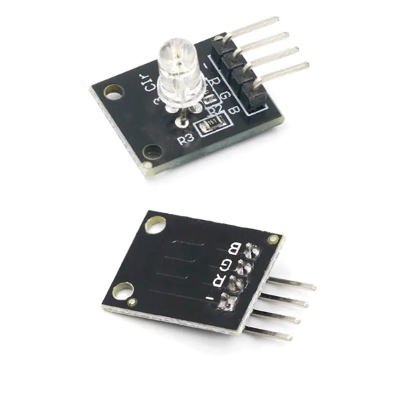RGB full color LED module 10mm high brightness full color LED electronic building block compatible with Raspberry Pi/Arduino
