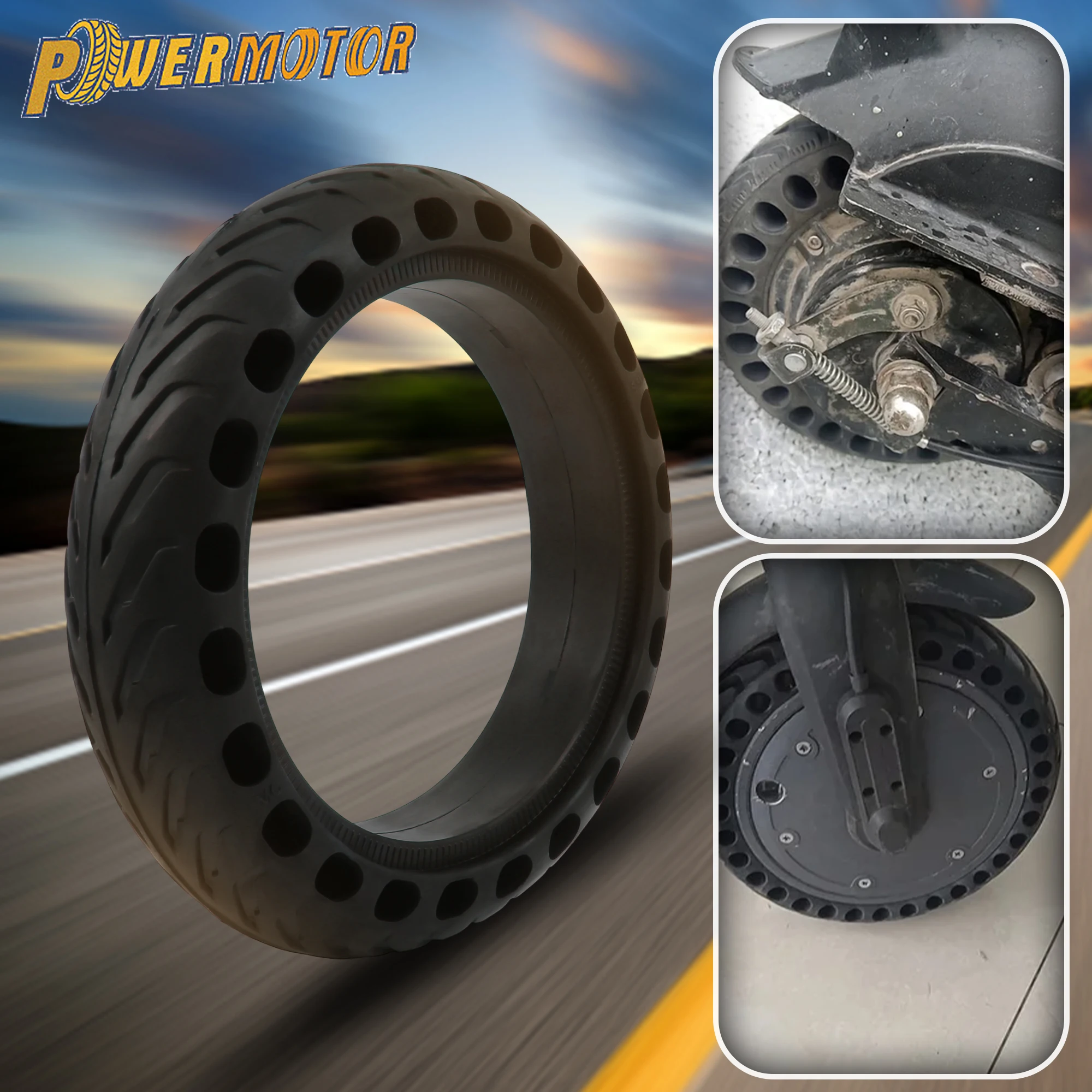 

8.5 Inches Electric Scooter Solid Tyre for Xiaomi M365 Pro 1S Pro 2 Rubber Solid Tire Anti-puncture Damping Tyres Modified Parts