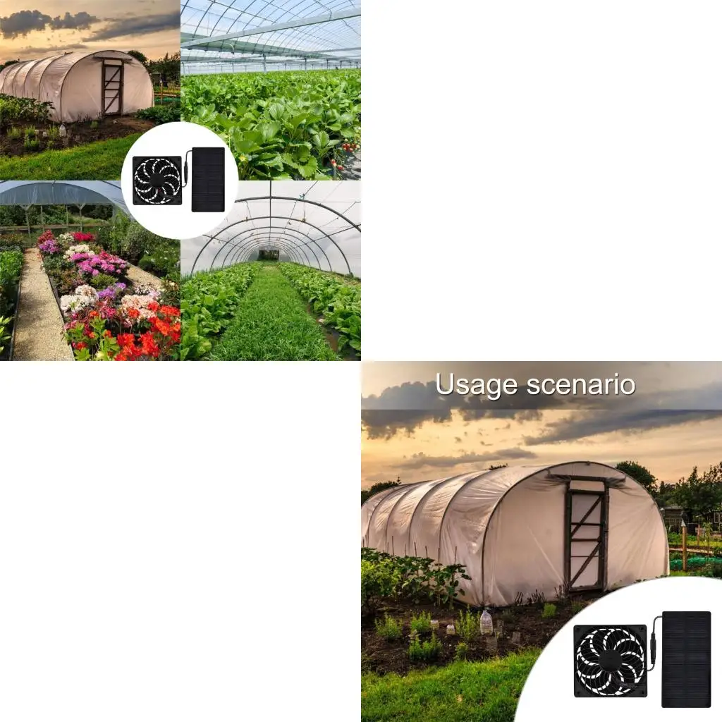  High Performances Solars Exhaust Fan for Efficient Cooling In Enclosed Space