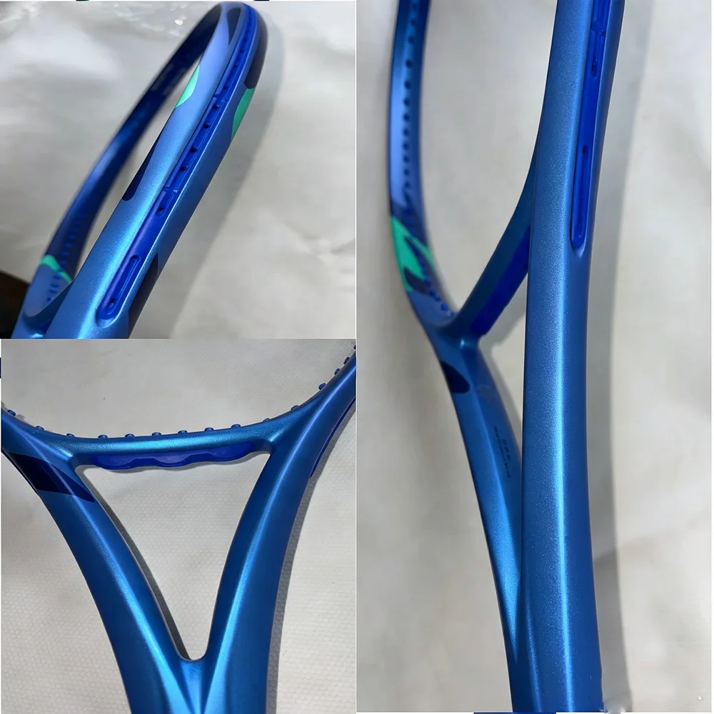 Custom Logo Available Ultralight 100 Full Carbon Fiber Shock Absorbing Tennis Racket for Adult Intermediate Professional Players