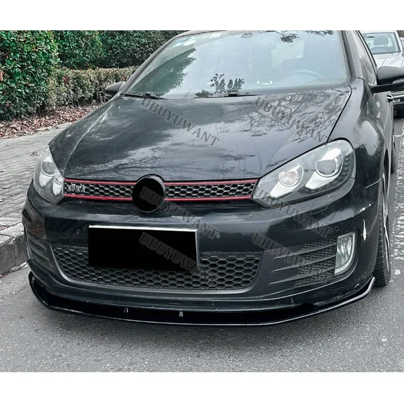 For Volkswagen Golf 6 MK6 GTI 08-12 Front Bumper Lip Custom Parts Front Chin Spoiler Splitter Protector Body Kits Factory Outlet view 4