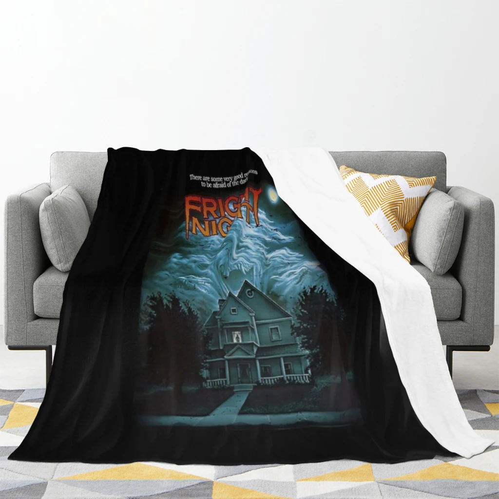 Fright Night Medium Blanket Soft comforter sets throw for Couch Warm Flannel Blankets Bedroom Décor