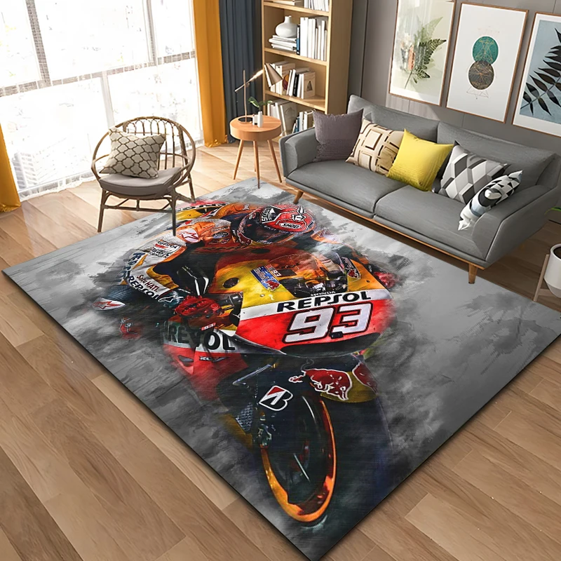 Motorcycle GP Mountain biking Speed Doormat Rug Carpet Mat Footpad Bath Mat Polyester Non-slip Kitchen Bedroom Washable